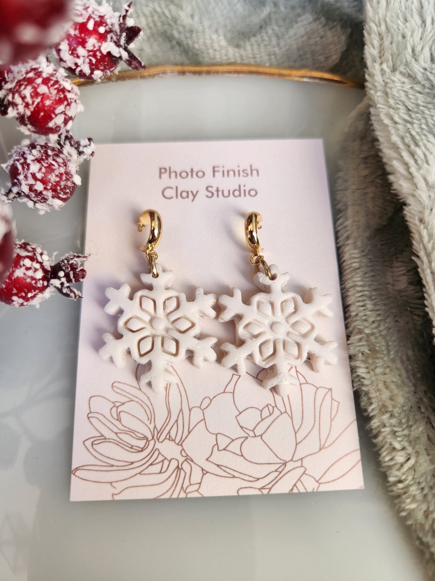 SnowFlakes Dangle Earrings