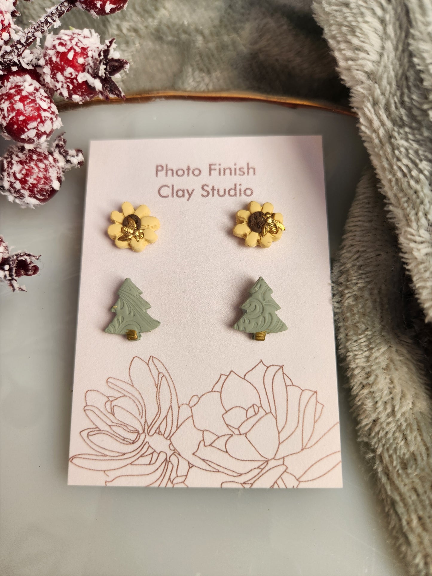 Erin Sunflowers Stud Earrings